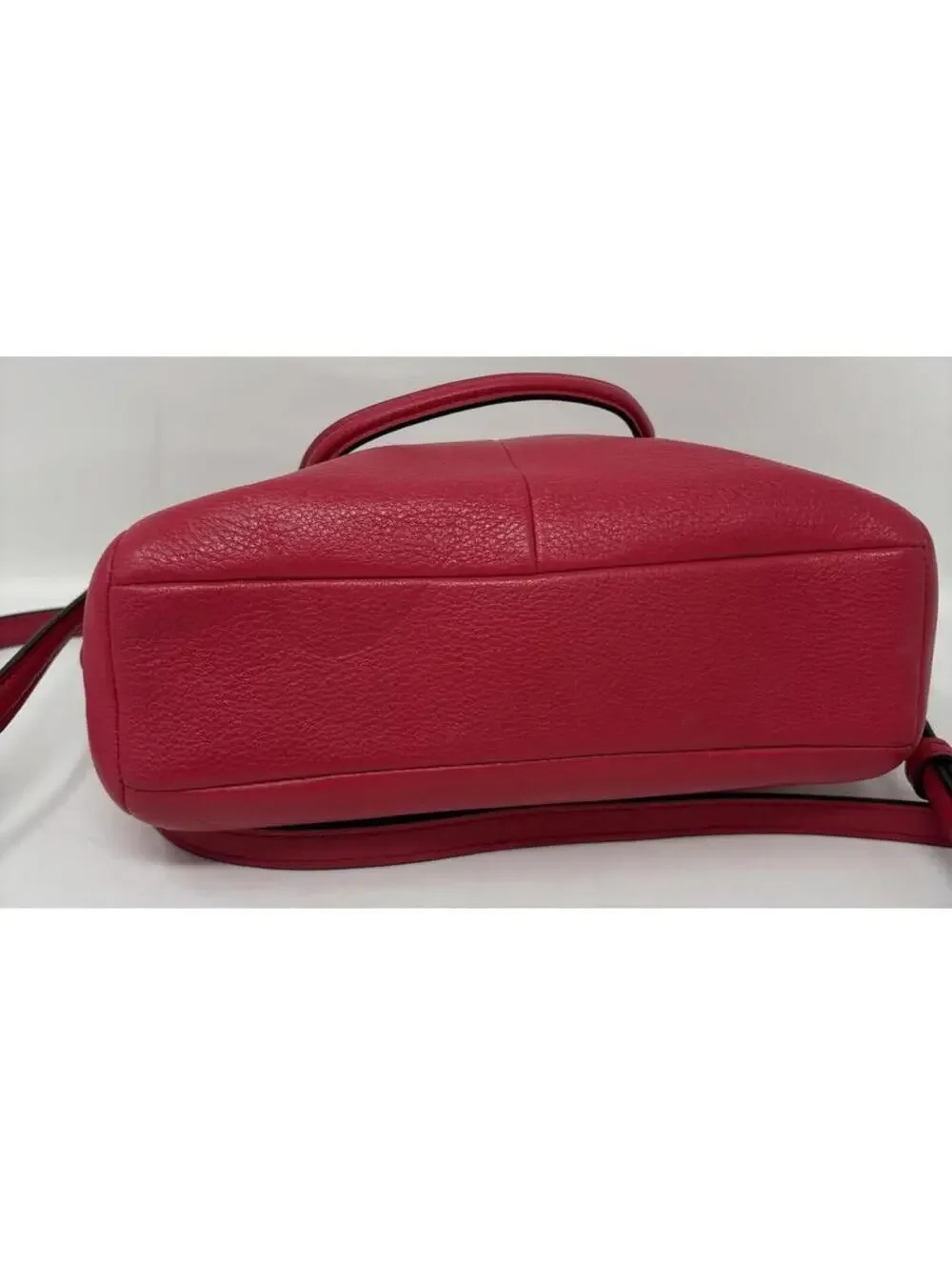 Coach Kelsey Hot Pink Leather Satchel & Shoulder Bag Crossbody Purse - Picture 7 of 8